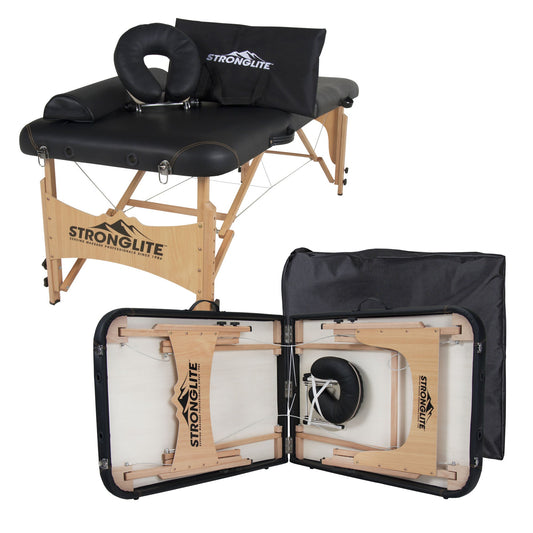 Stronglite Olympia Portable Massage Table Package -  Black-71-cm-width