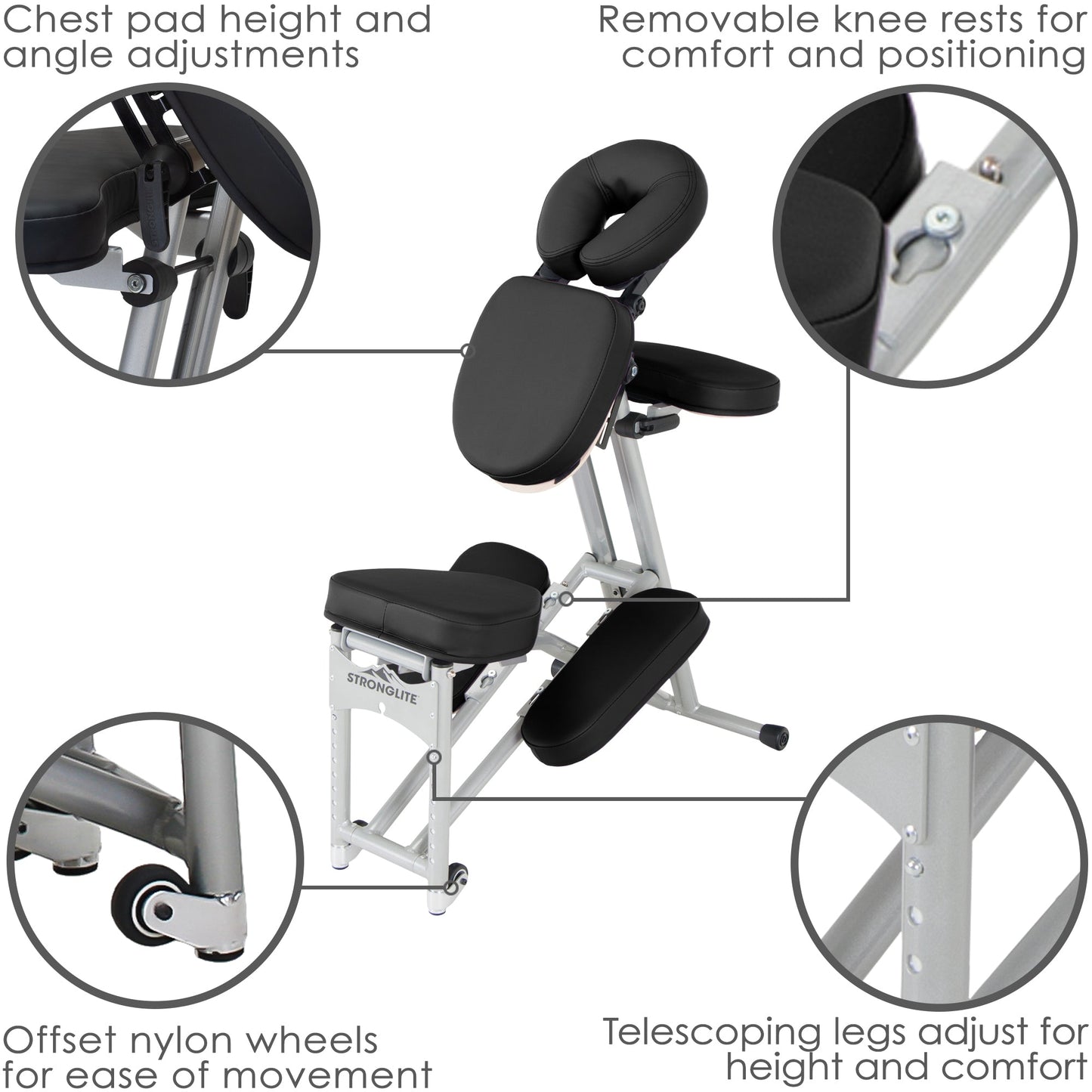 Stronglite Ergo Pro II™ Portable Massage Chair Package