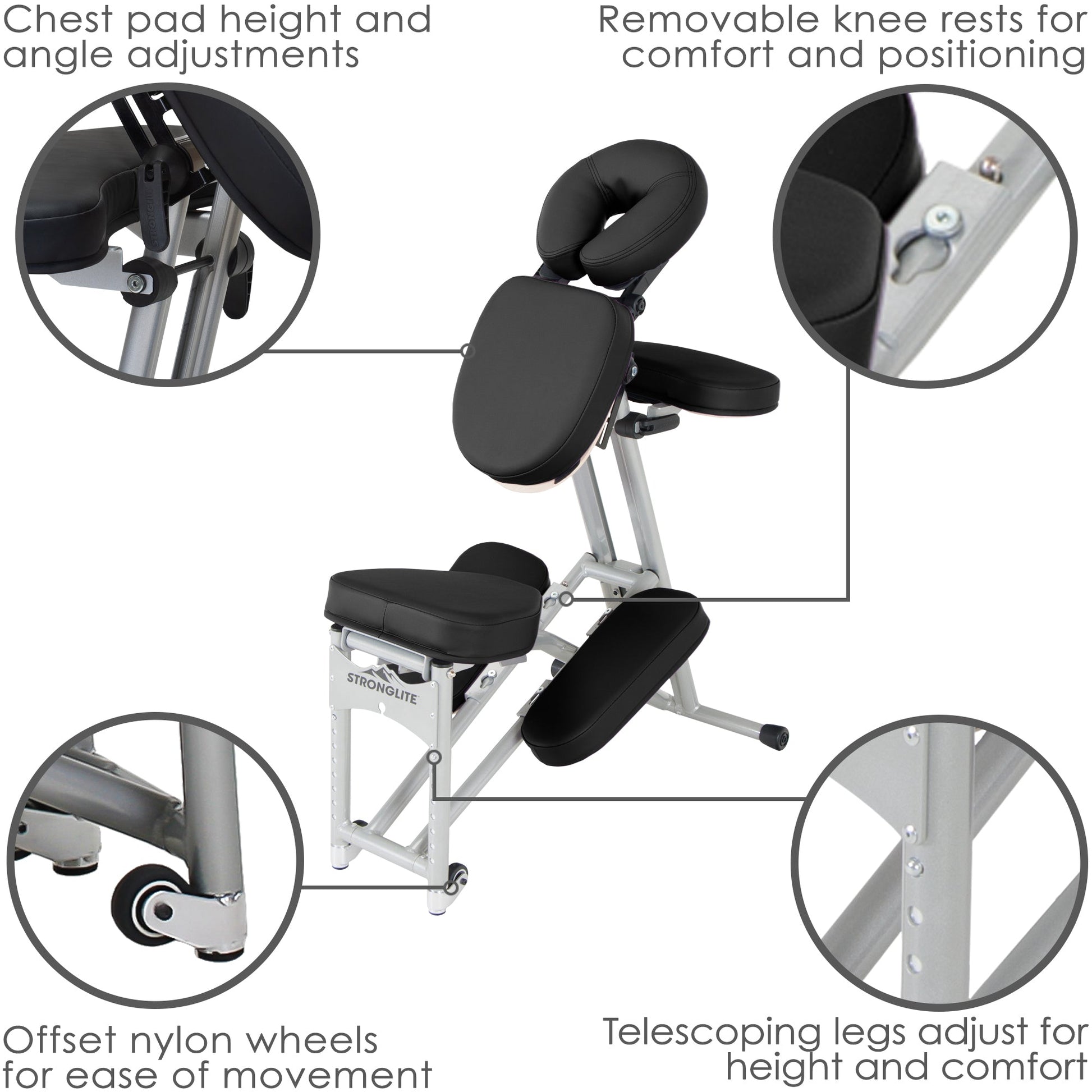 Stronglite Ergo Pro II™ Portable Massage Chair Package
