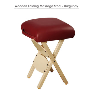 Master Massage  lightweight Folding  Stool burgundy