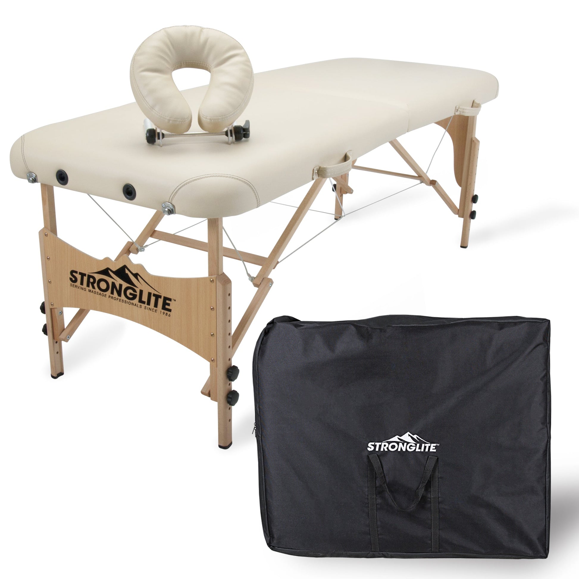 Stronglite Shasta Portable Massage Table Package -  Beige-71-cm-width