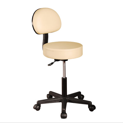 Master Massage  Stool with Backrest cream